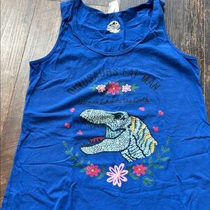 Blue Graphic Women's Tank Top